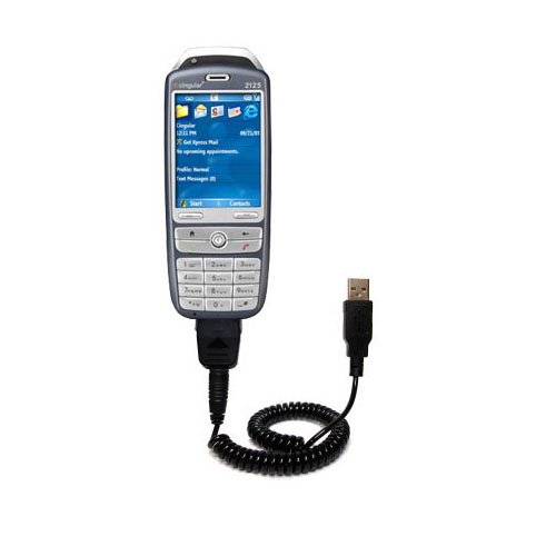 Coiled USB Cable compatible with the Cingular 2125