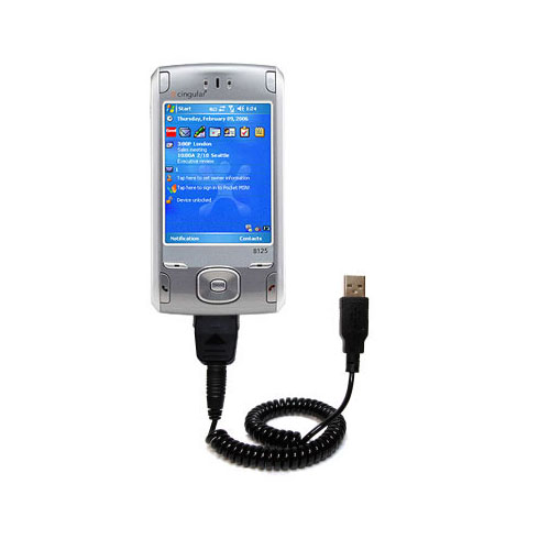 Coiled USB Cable compatible with the Cingular 8100 pocket PC