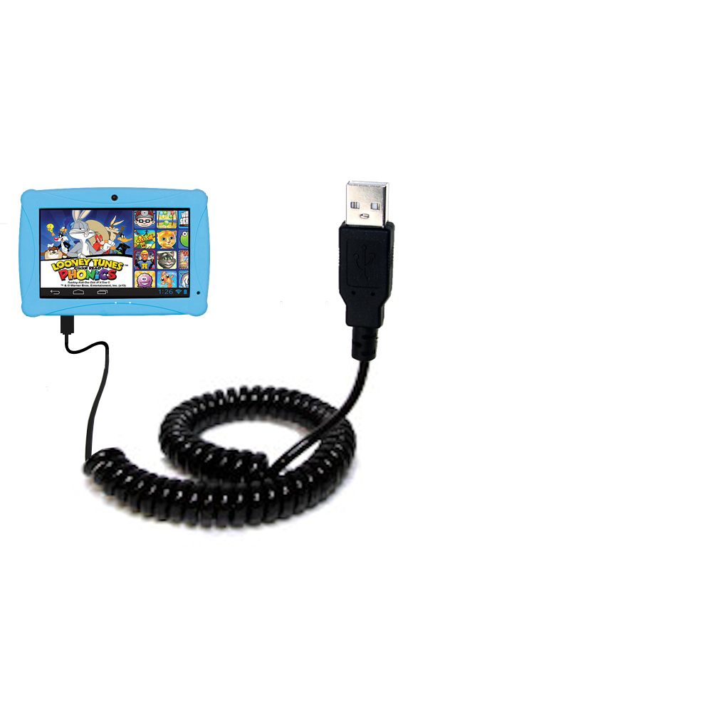 Coiled USB Cable compatible with the ClickN Kids CKP774