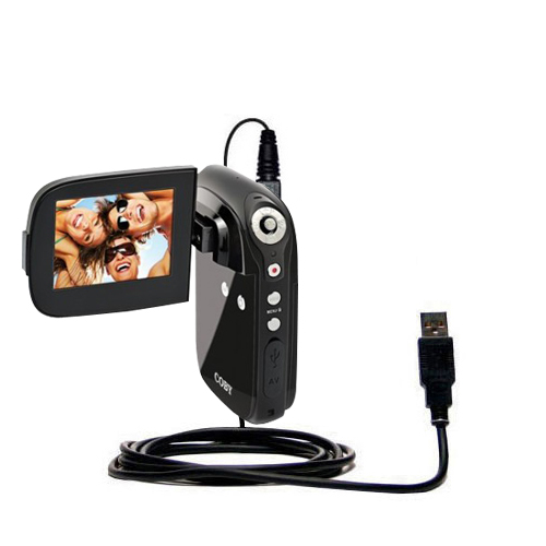 USB Data Cable compatible with the Coby CAM4000 SNAPP Camcorder