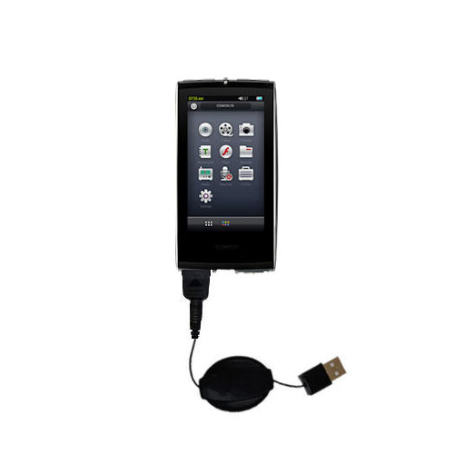 Retractable USB Power Port Ready charger cable designed for the Cowon S9 and uses TipExchange
