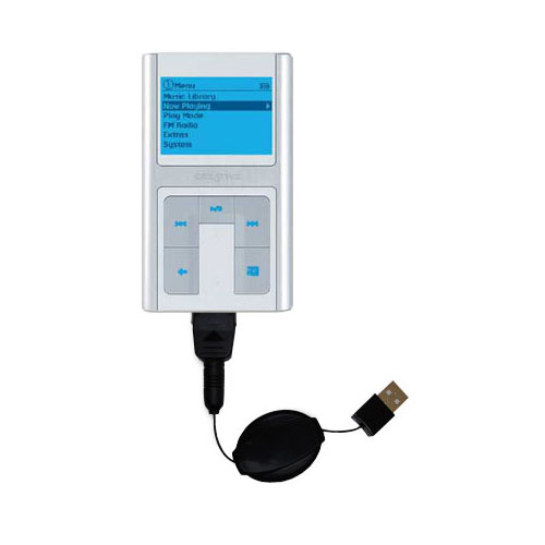 Retractable USB Power Port Ready charger cable designed for the Creative Zen Sleek and uses TipExchange