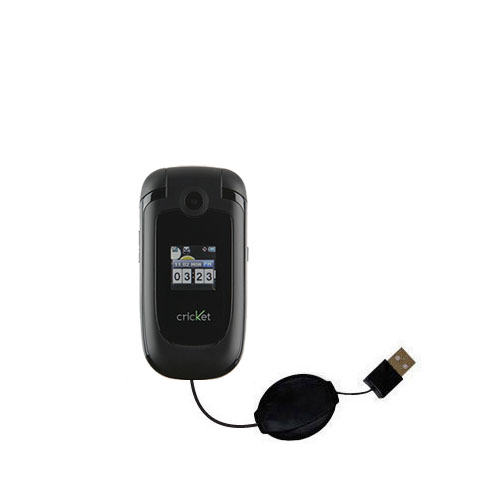 Retractable USB Power Port Ready charger cable designed for the Cricket CAPTR II and uses TipExchange