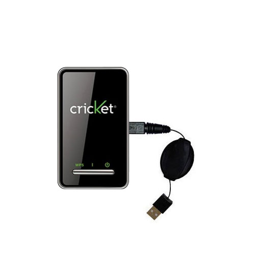 Retractable USB Power Port Ready charger cable designed for the Cricket Crosswave WiFi Hotspot and uses TipExchange