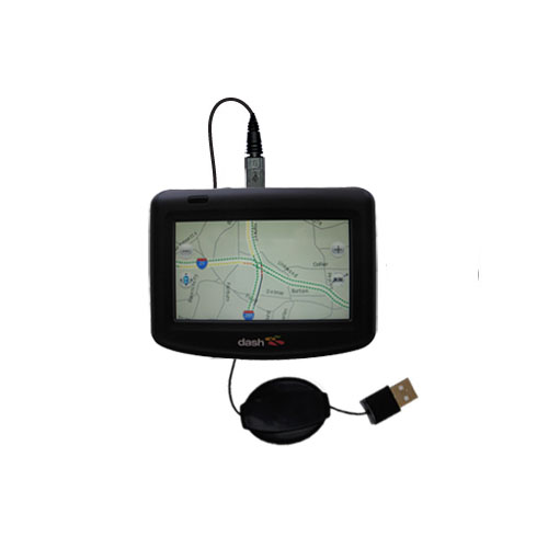 Retractable USB Power Port Ready charger cable designed for the DASH DASH Express and uses TipExchange