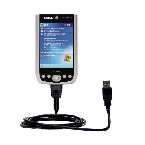 USB Cable compatible with the Dell Axim X50 X50v
