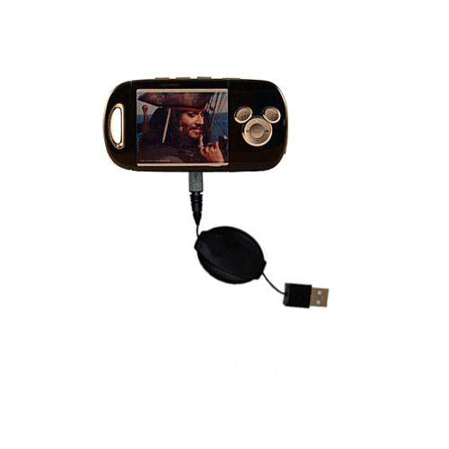 Retractable USB Power Port Ready charger cable designed for the Disney Pirates of the Caribbean Mix Max Player DS19013 and uses TipExchange