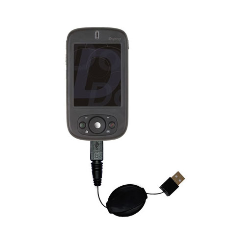 Retractable USB Power Port Ready charger cable designed for the Dopod 818 pro and uses TipExchange