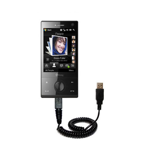 Coiled USB Cable compatible with the Dopod S900