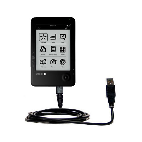 USB Cable compatible with the Elonex 621EB eInk eBook Reader