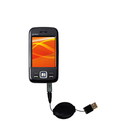 USB Power Port Ready retractable USB charge USB cable wired specifically for the ETEN M750 and uses TipExchange