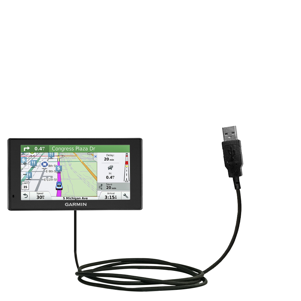 USB Cable compatible with the Garmin DriveSmart 60LMT