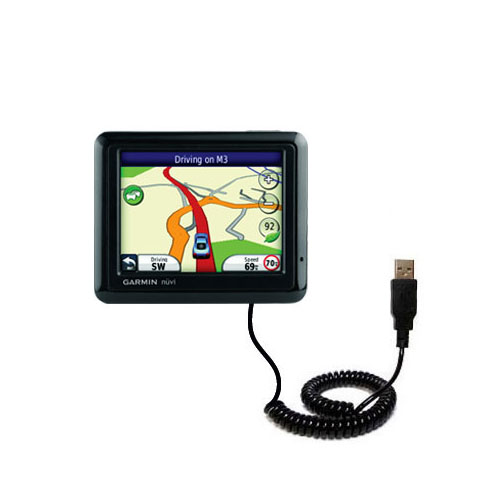 Coiled USB Cable compatible with the Garmin Nuvi 1210