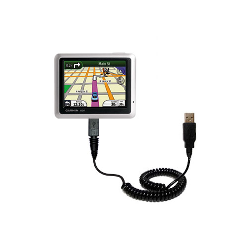 Coiled USB Cable compatible with the Garmin Nuvi 1250