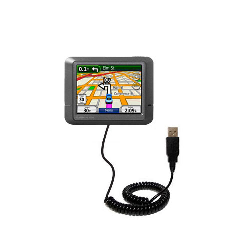 Coiled USB Cable compatible with the Garmin nuvi 215T