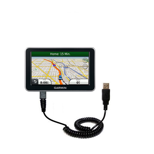 Coiled USB Cable compatible with the Garmin Nuvi 2350