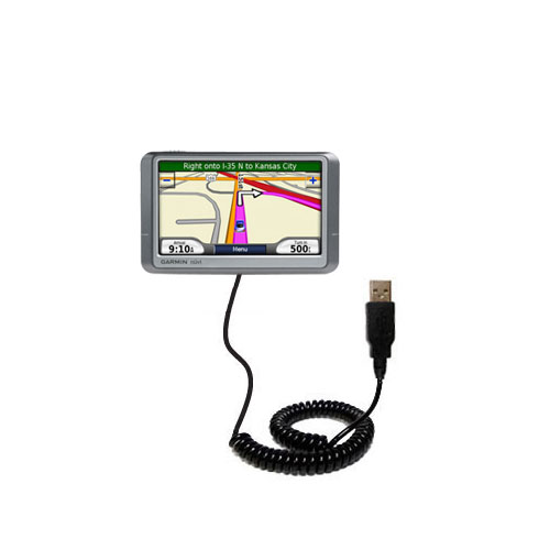 Coiled USB Cable compatible with the Garmin nuvi 250W