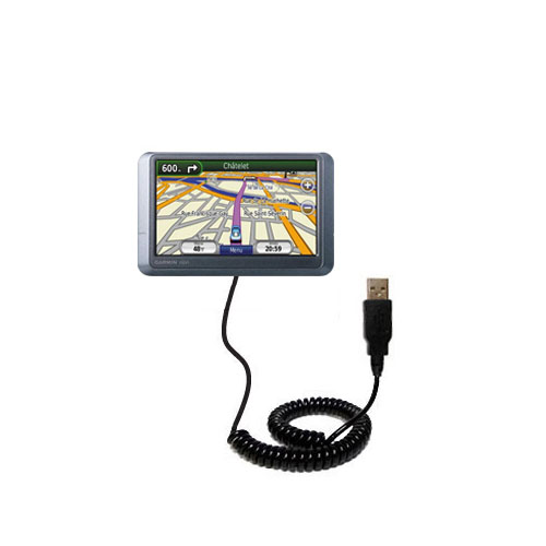 Coiled USB Cable compatible with the Garmin nuvi 255WT