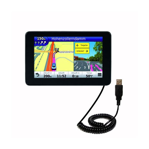 Coiled USB Cable compatible with the Garmin Nuvi 3590 3590LMT