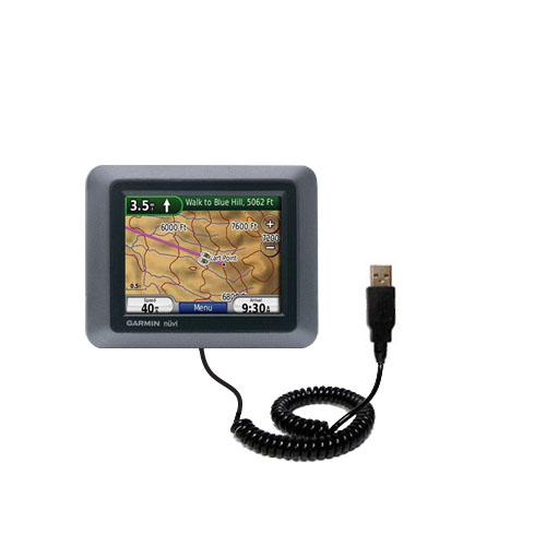 Coiled USB Cable compatible with the Garmin Nuvi 500