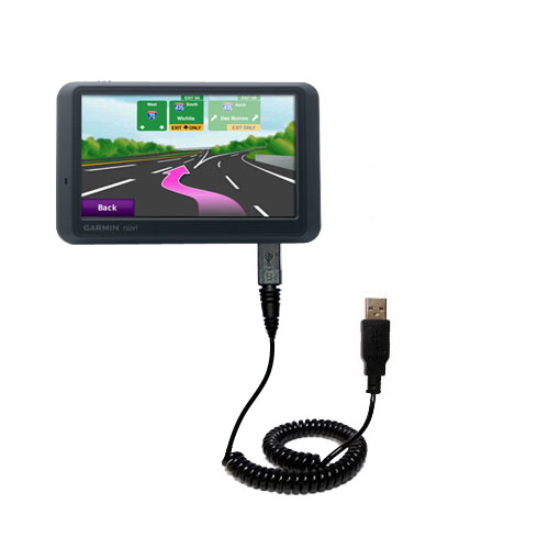 Coiled USB Cable compatible with the Garmin Nuvi 755T