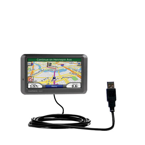 Classic Straight USB Cable suitable for the Garmin Nuvi 760 760T with Hot Sync and Charge Capabilities - Gomadic TipExchange Technology