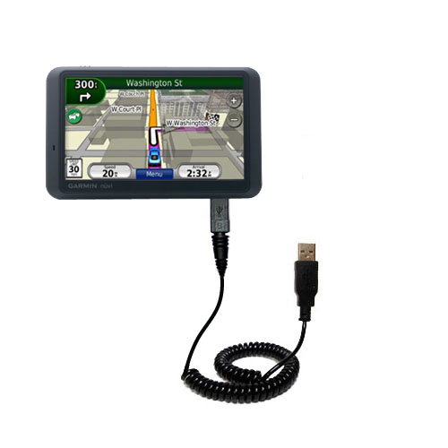 Coiled USB Cable compatible with the Garmin Nuvi 765T