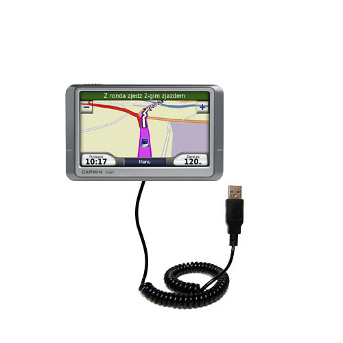 Coiled USB Cable compatible with the Garmin Nuvi 850