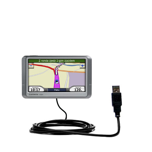 Classic Straight USB Cable suitable for the Garmin Nuvi 850 with Power Hot Sync and Charge Capabilities - Uses Gomadic TipExchange Technology