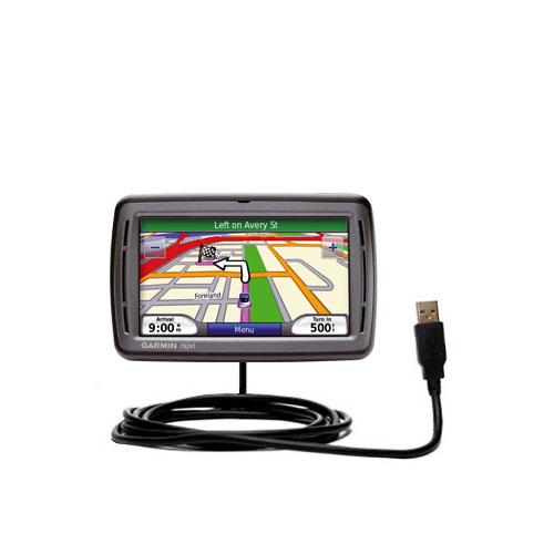 Classic Straight USB Cable suitable for the Garmin Nuvi 860 with Power Hot Sync and Charge Capabilities - Uses Gomadic TipExchange Technology