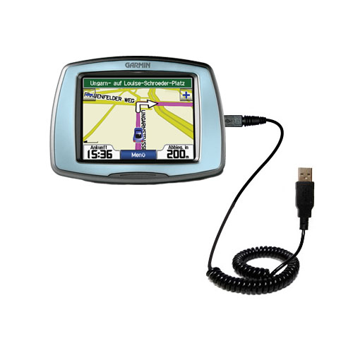Coiled USB Cable compatible with the Garmin StreetPilot C510