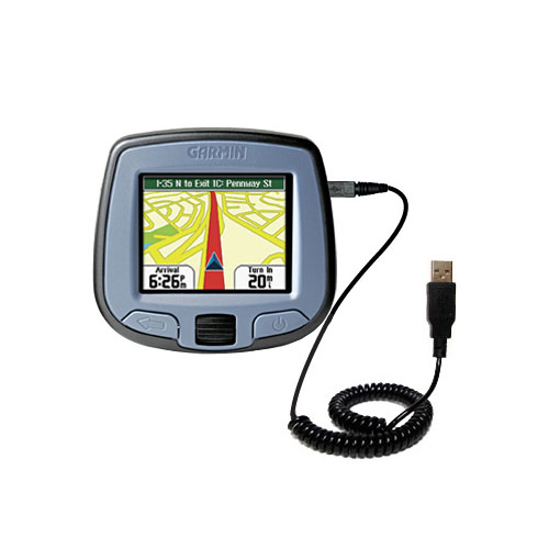 Coiled USB Cable compatible with the Garmin StreetPilot i3
