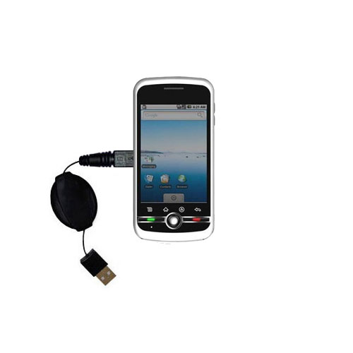 Retractable USB Power Port Ready charger cable designed for the Gigabyte GSMART G1305 and uses TipExchange