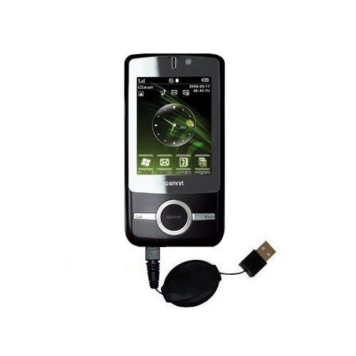 Retractable USB Power Port Ready charger cable designed for the Gigabyte GSMART MW720 and uses TipExchange