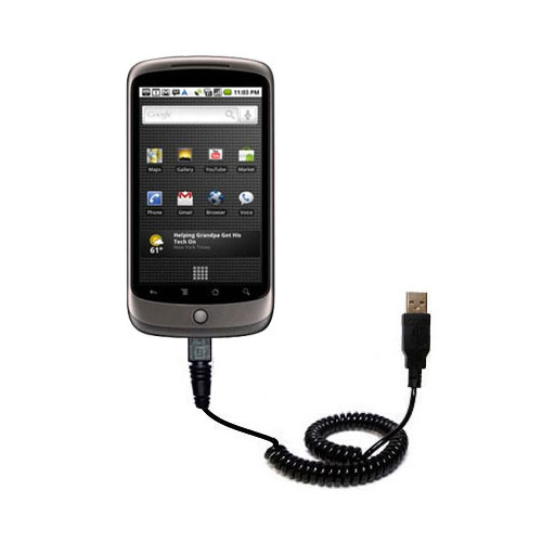 Coiled USB Cable compatible with the Google Nexus 3