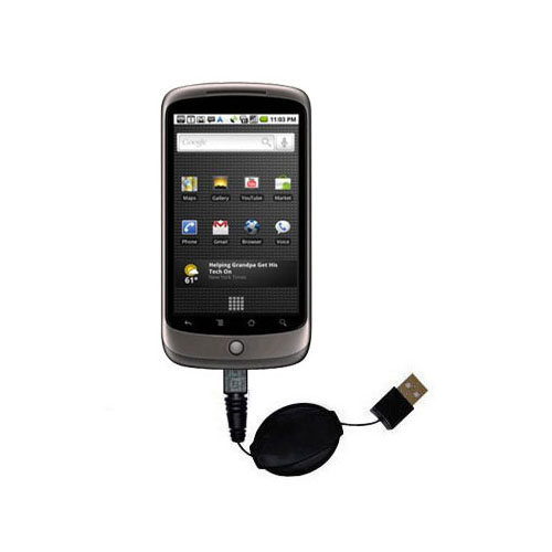 Retractable USB Power Port Ready charger cable designed for the Google Nexus 3 and uses TipExchange