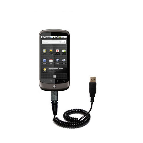 Coiled USB Cable compatible with the Google Nexus One