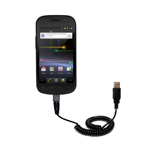 Coiled USB Cable compatible with the Google Nexus S 4G
