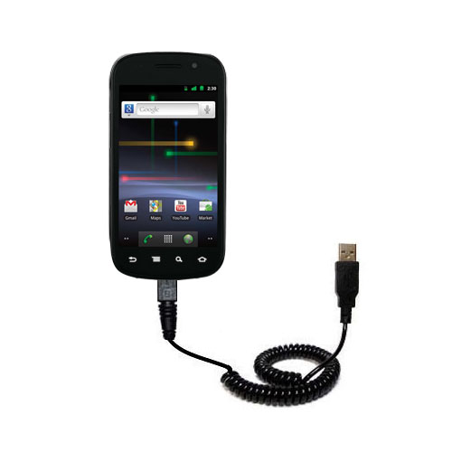 Coiled USB Cable compatible with the Google Nexus S