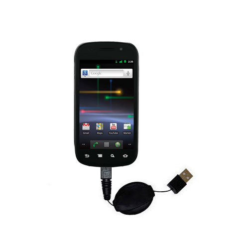 Retractable USB Power Port Ready charger cable designed for the Google Nexus S and uses TipExchange