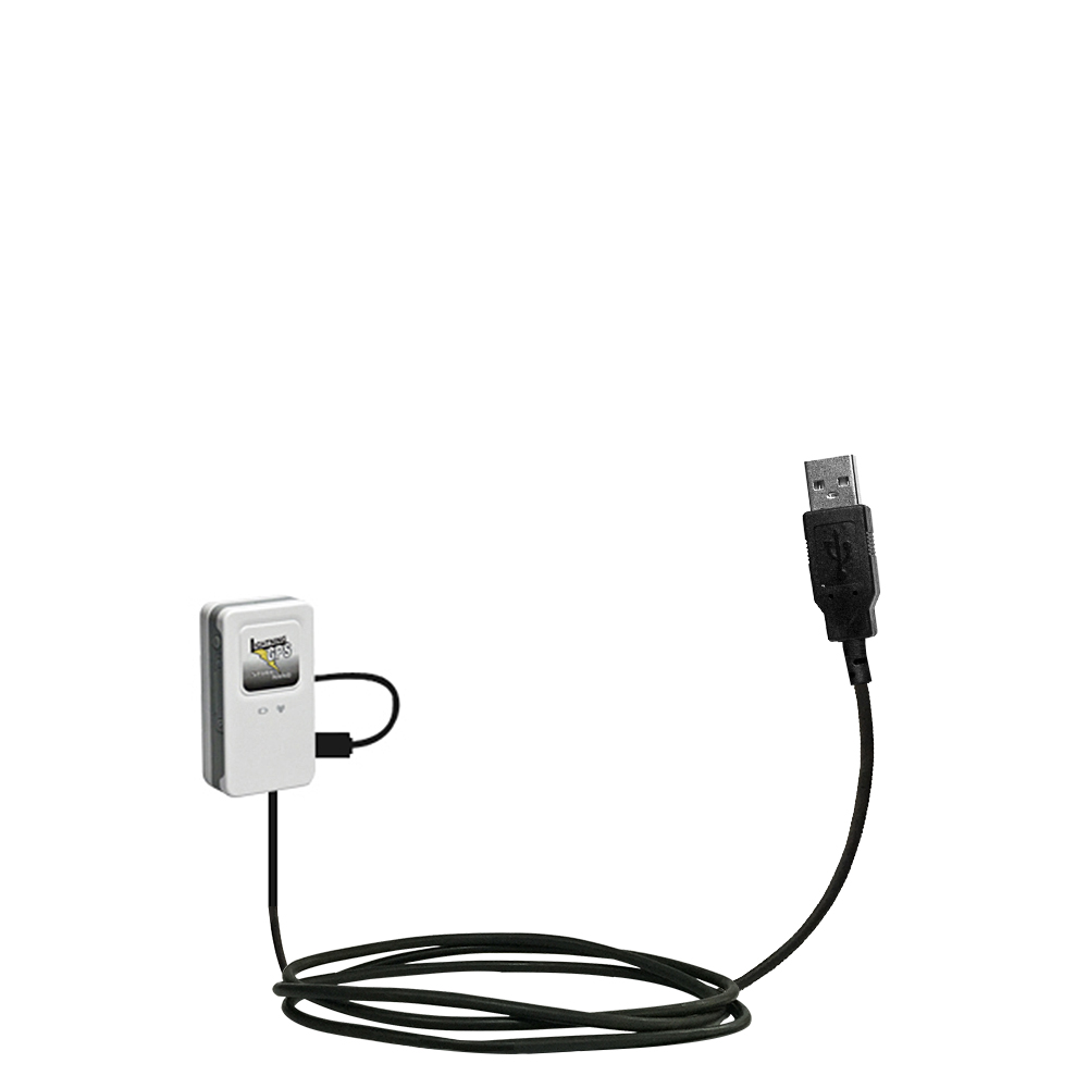 Classic Straight USB Cable suitable for the GPS Spark Nano Tracker with Power Hot Sync and Charge Capabilities - Uses Gomadic TipExchange Technology