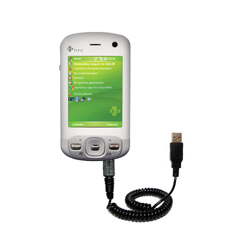 Coiled USB Cable compatible with the HTC Artemis
