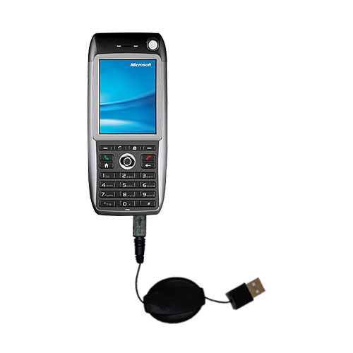 Retractable USB Power Port Ready charger cable designed for the HTC Breeze and uses TipExchange