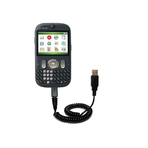 Coiled USB Cable compatible with the HTC CDMA PDA Phone