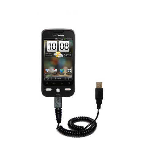 Coiled USB Cable compatible with the HTC Droid Eris
