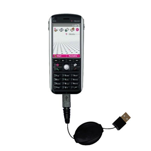 Retractable USB Power Port Ready charger cable designed for the HTC Feeler Smartphone and uses TipExchange