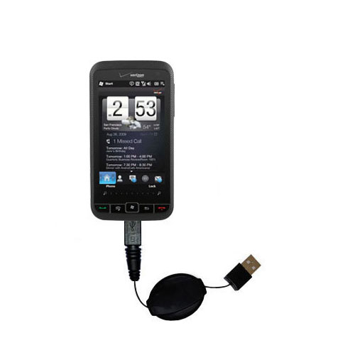 Retractable USB Power Port Ready charger cable designed for the HTC Imagio and uses TipExchange
