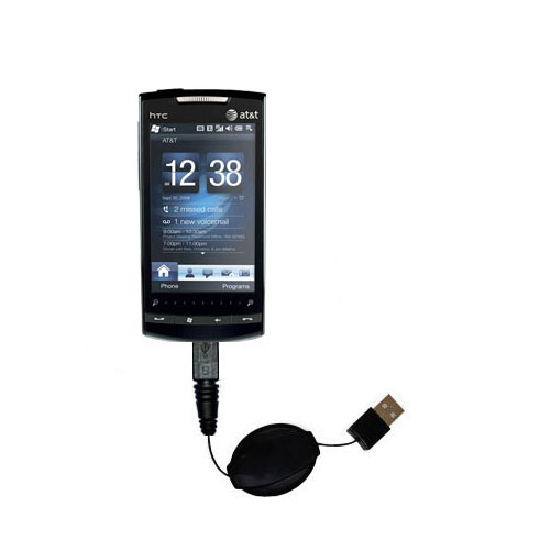 Retractable USB Power Port Ready charger cable designed for the HTC Pure and uses TipExchange