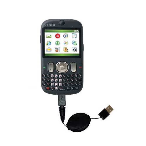 Retractable USB Power Port Ready charger cable designed for the HTC S640 and uses TipExchange