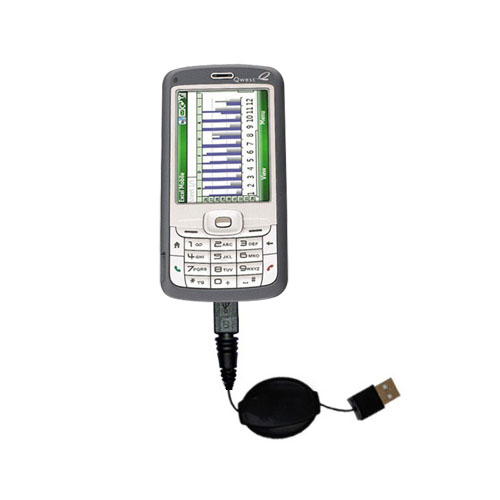Retractable USB Power Port Ready charger cable designed for the HTC S720 and uses TipExchange